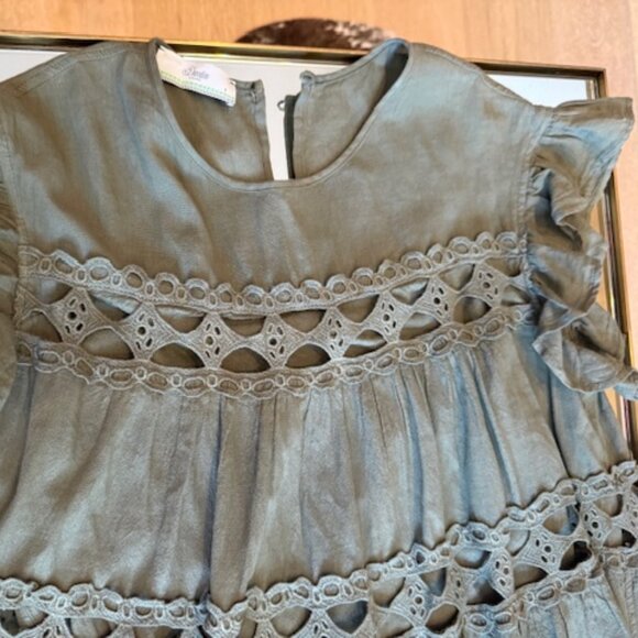 Pre-Loved Devotion Twins Khaki Baby Doll Sun Dress - Women's S - Picture 4 of 6